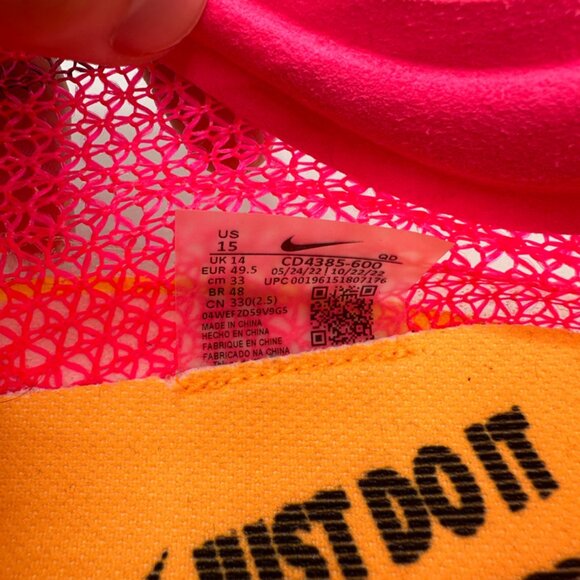 Nike Air Zoom Victory “Hyper Pink Orange” size 15 - Picture 6 of 6